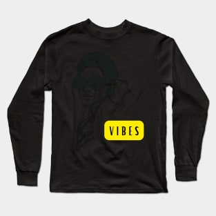 Vintage Chic "Vibes" Long Sleeve T-Shirt